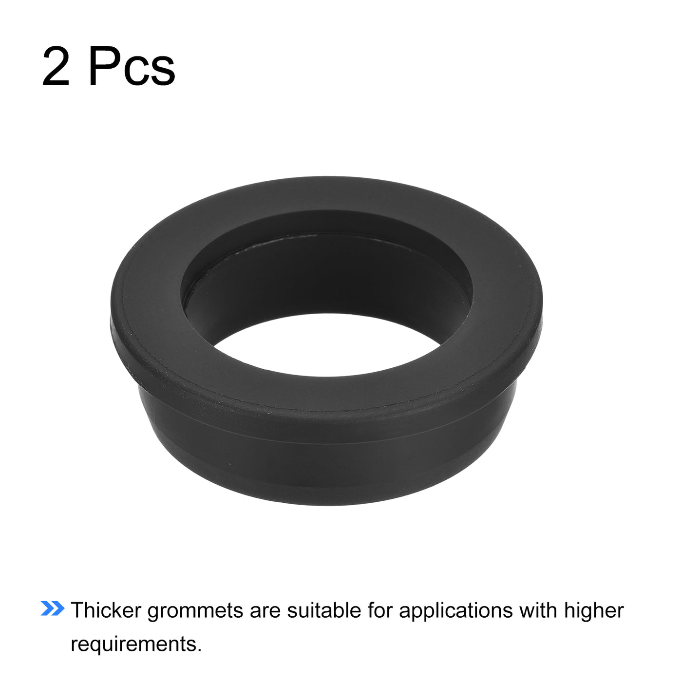 Harfington Rubber Grommet Mount Dia Round T Type for Wire Protection Industry