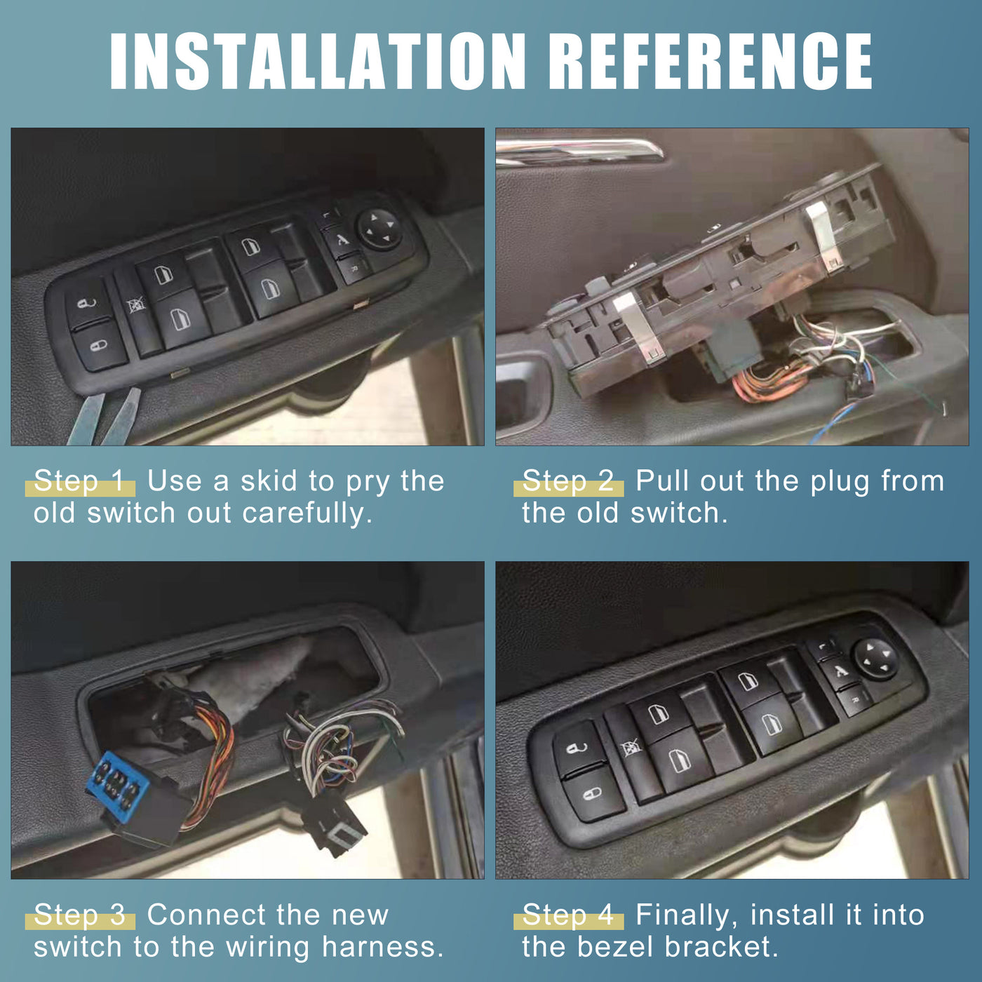 X AUTOHAUX 25401ZN40A Fensterheberschalter Elektrische Fensterheber Schalter für Nissan Altima 2007 2008 2009 2010 2011 2012