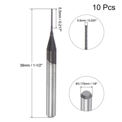 Harfington Diamond Film Coated Carbide End Mill Router Bit for Plastic Wood