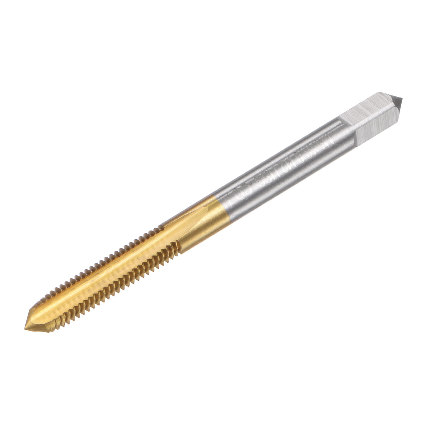 uxcell Uxcell M5 x 0.8 Left Hand Titanium Coated High Speed Steel Machine Straight Flute Tap