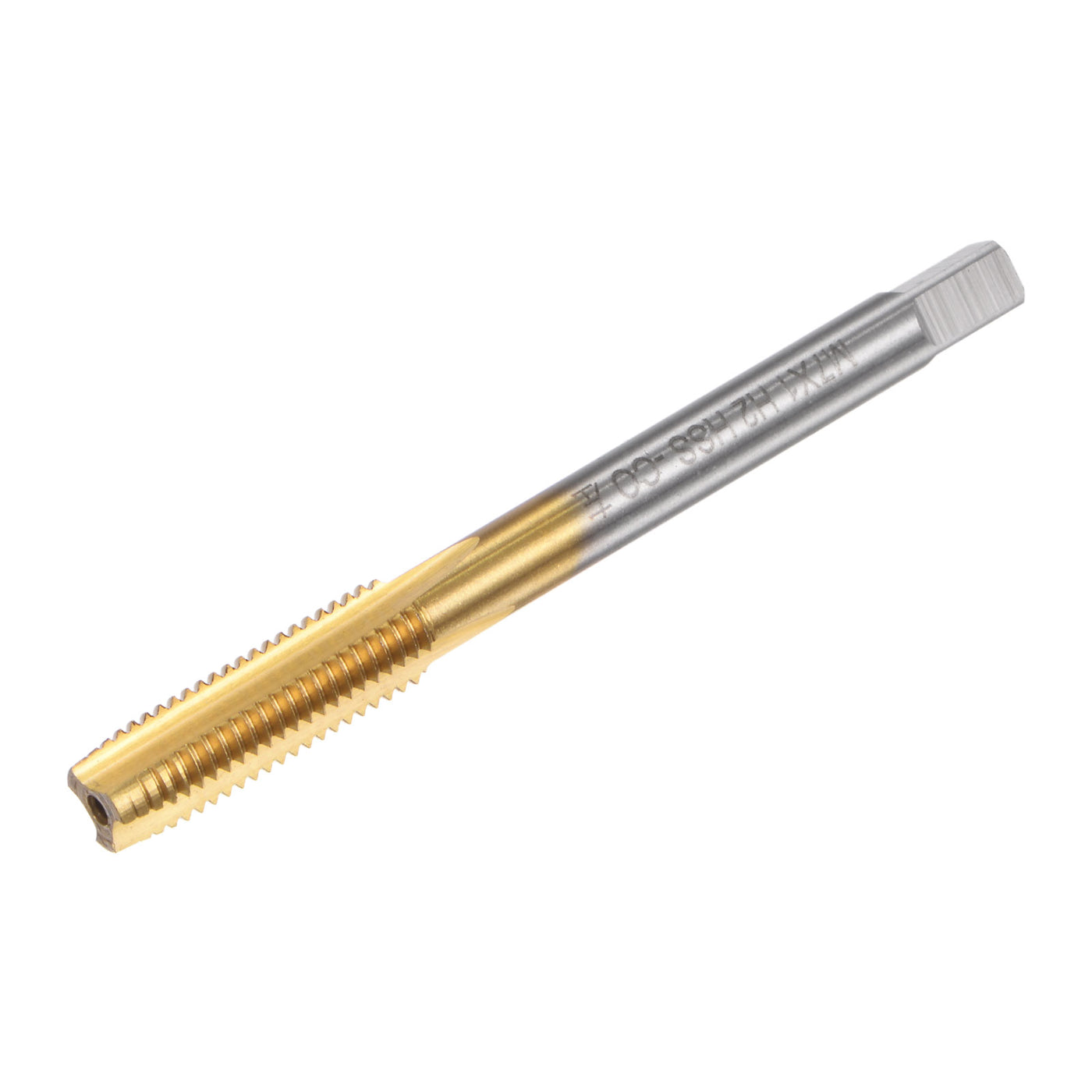 uxcell Uxcell M7 x 1 Left Hand Titanium Coated High Speed Steel Machine Straight Flute Tap