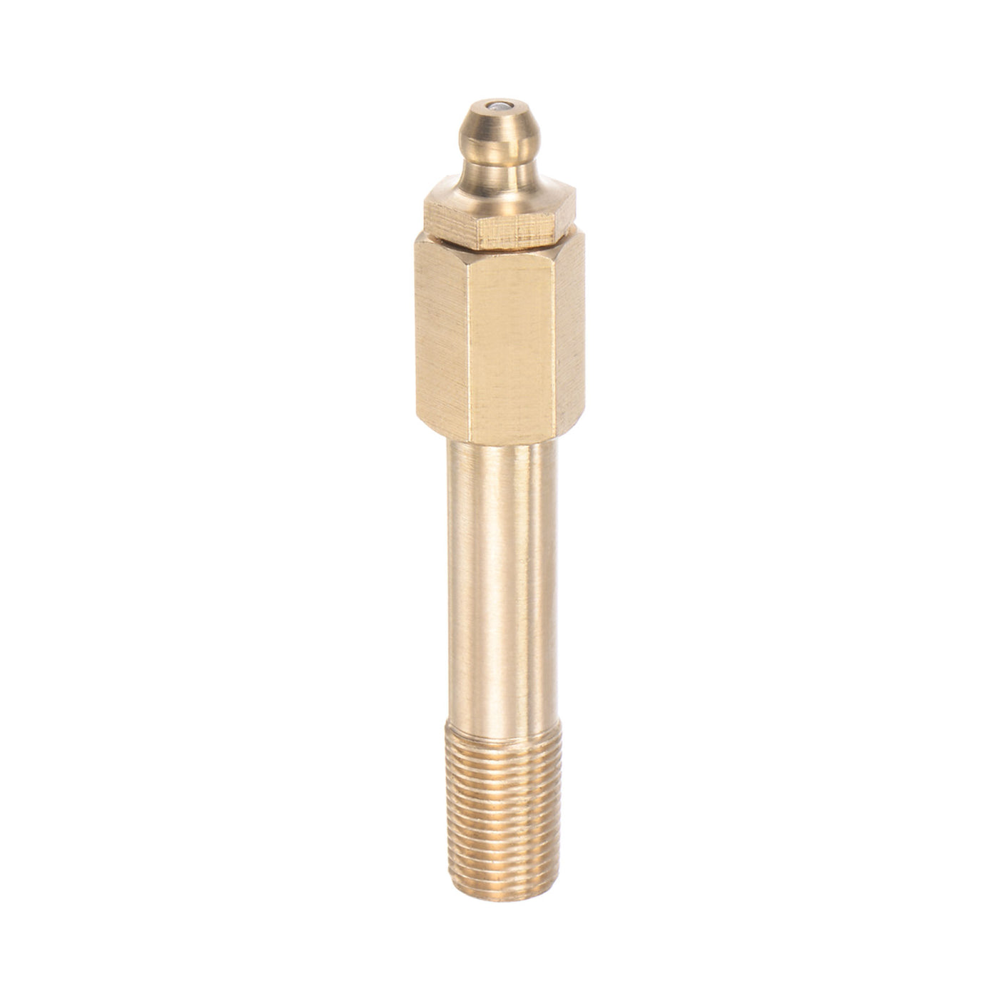 uxcell Uxcell Brass Straight Hydraulic Grease Fitting G1/8 Thread 60mm Length