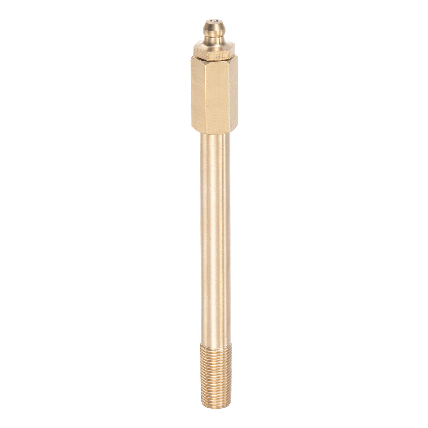 uxcell Uxcell Brass Straight Hydraulic Grease Fitting G1/8 Thread 130mm Length