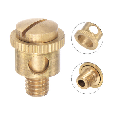 Harfington Uxcell Brass Straight Hydraulic Grease Fitting Accessories M6 x 1mm Thread, 2Pcs