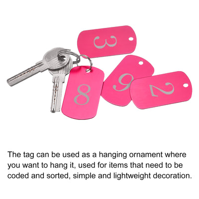 Harfington Metal Blank Tag Stamping DIY Engraving Aluminum ID Tag for Craft, Pendant Decoration