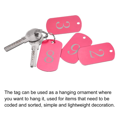 Harfington Metal Blank Tag Stamping Engraving Aluminum ID Tag for Craft, Pendant Decoration