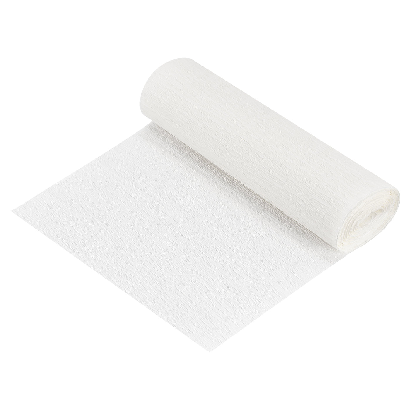 Harfington Crepe Paper Roll Decoration 8.2ft Long 5.9 Inch Wide, White Pack of 5