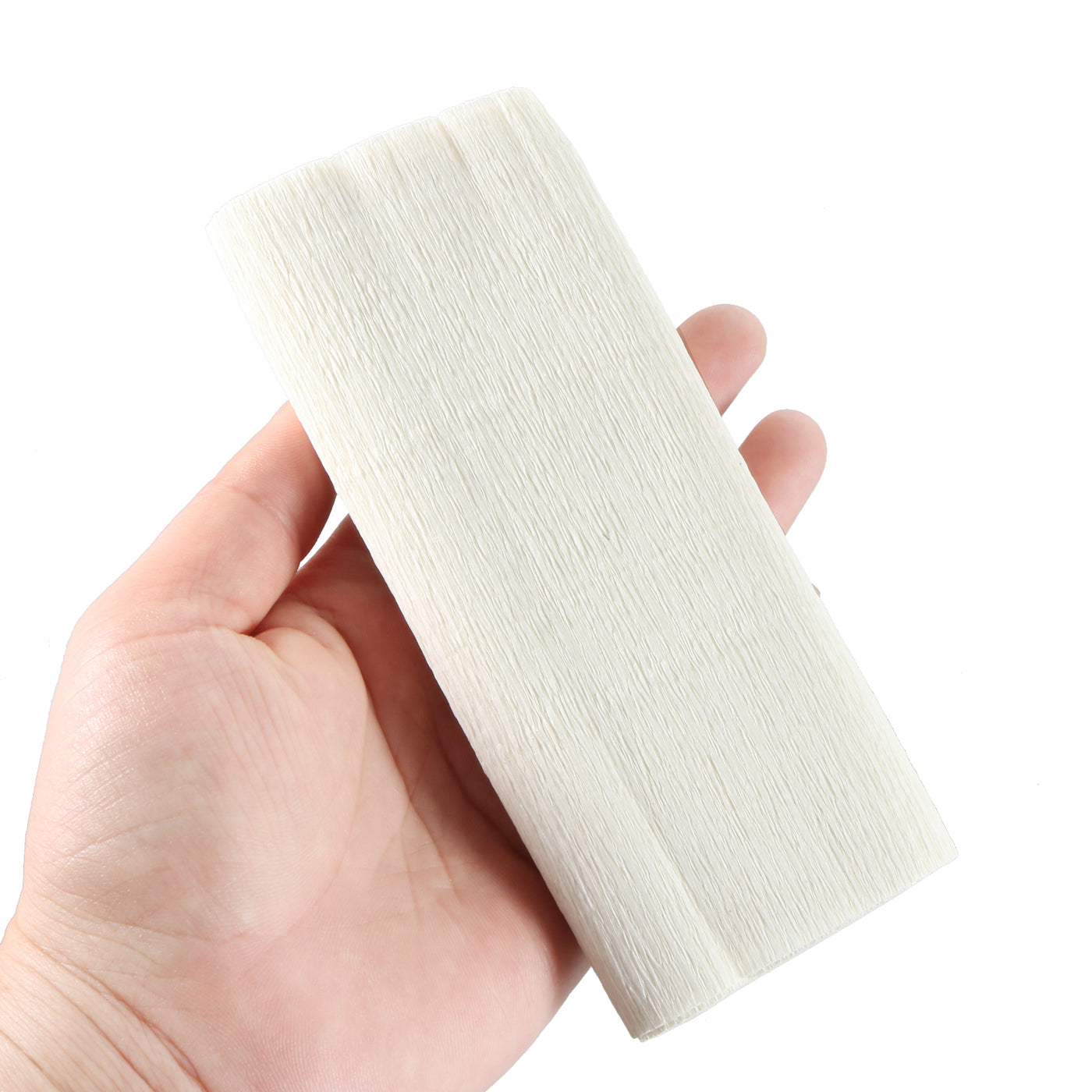 Harfington Crepe Paper Roll Decoration 8.2ft Long 5.9 Inch Wide, Beige Pack of 3