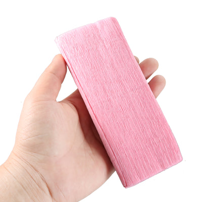 Harfington Crepe Paper Roll Decoration 8.2ft Long 5.9 Inch Wide, Light Pink Pack of 3