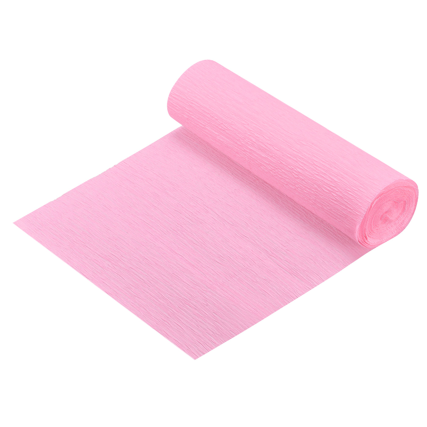 Harfington Crepe Paper Roll Decoration 8.2ft Long 5.9 Inch Wide, Light Pink Pack of 3