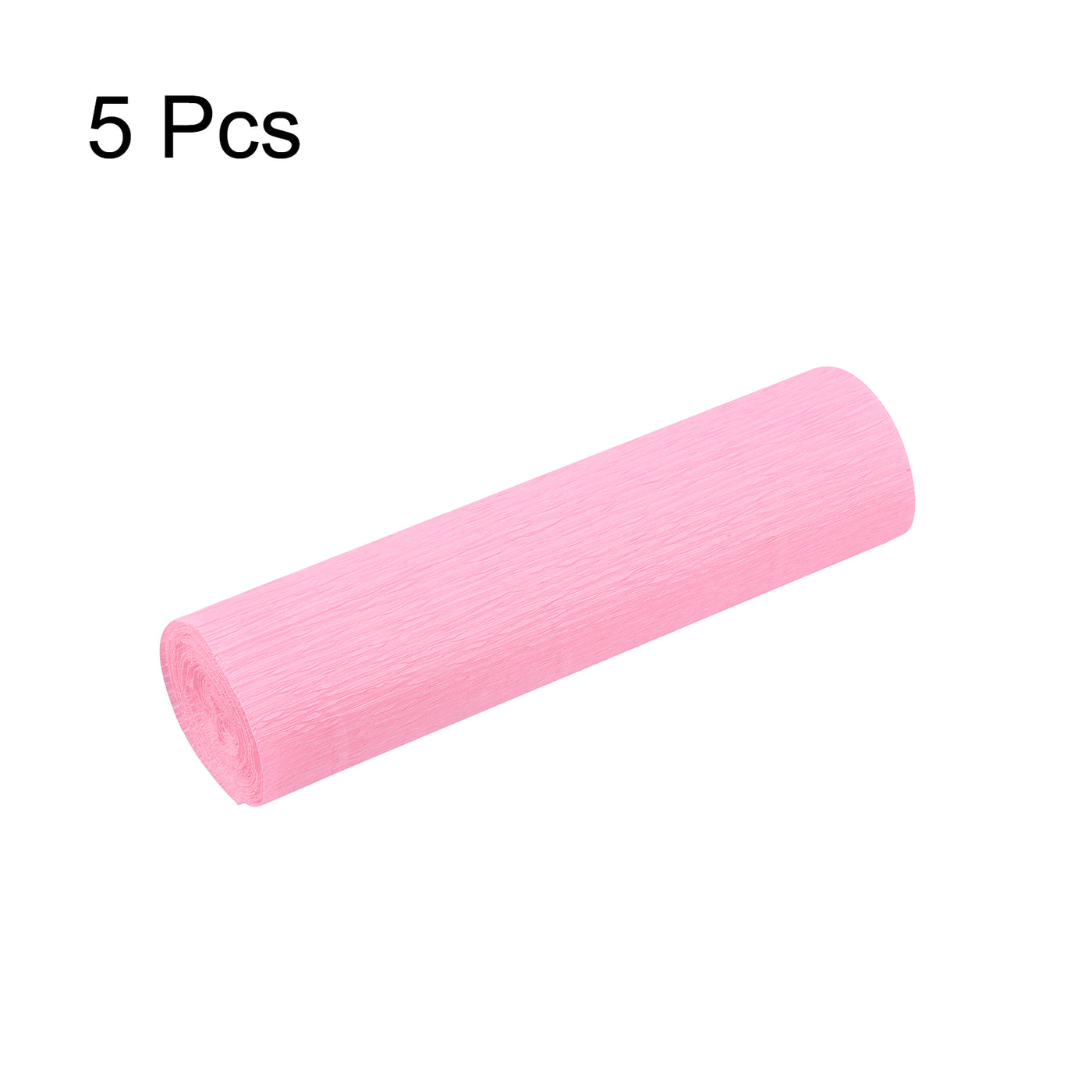 Harfington Crepe Paper Roll Decoration 8.2ft Long 5.9 Inch Wide, Light Pink Pack of 5