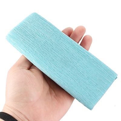 Harfington Crepe Paper Roll Decoration 8.2ft Long 5.9 Inch Wide, Light Blue Pack of 3