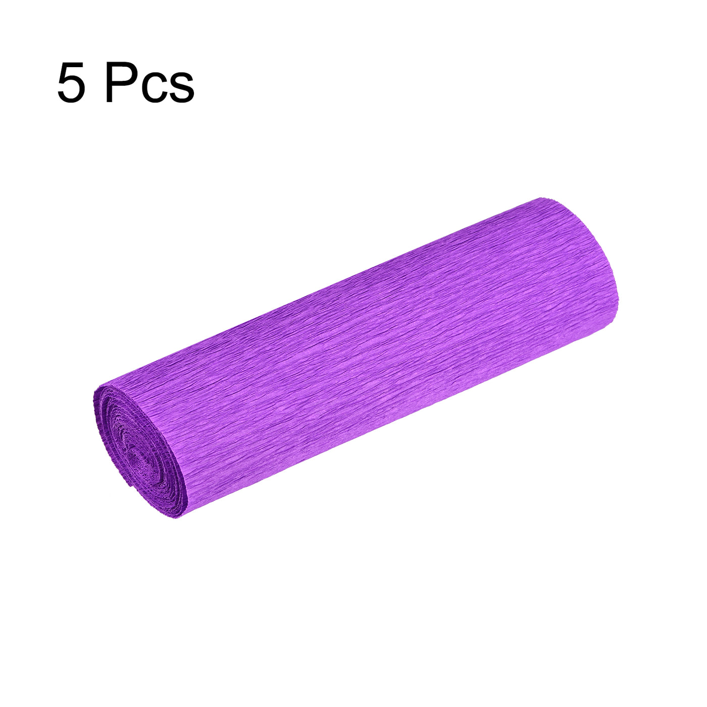 Harfington Crepe Paper Roll Decoration 8.2ft Long 5.9 Inch Wide, Violet Pack of 5