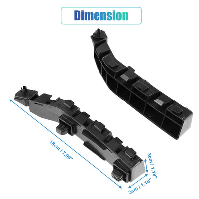 Harfington 1 Pair Left and Right Side Front Bumper Bracket Mounting Support Bracket for Honda Accord 2008 2009 2010 2011 2012 71198-TA0-A00 71193-TA0-A00