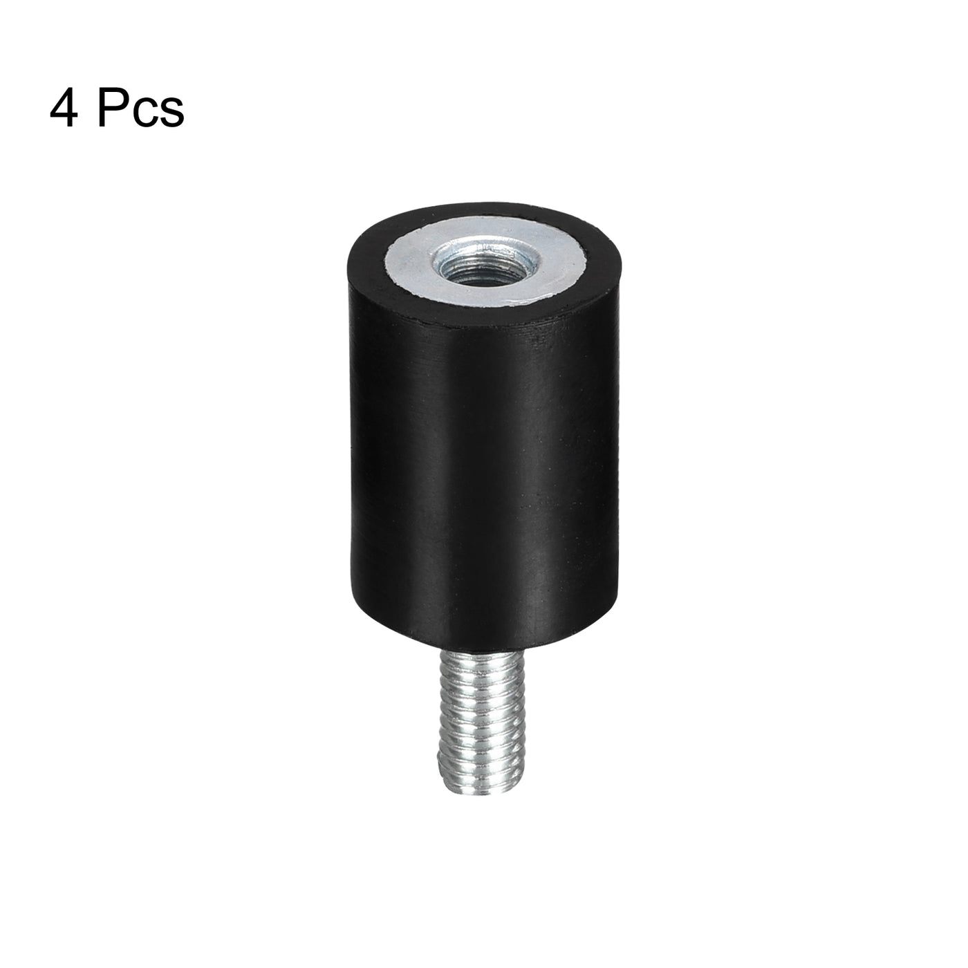 uxcell Uxcell 4 Stück Gummihalterungen M5x12mm Vibrationsisolator Stoßdämpfer D15mmxH20mm