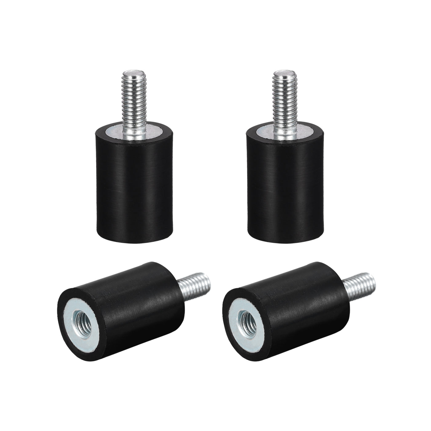 uxcell Uxcell 4 Stück Gummihalterungen M5x12mm Vibrationsisolator Stoßdämpfer D15mmxH20mm