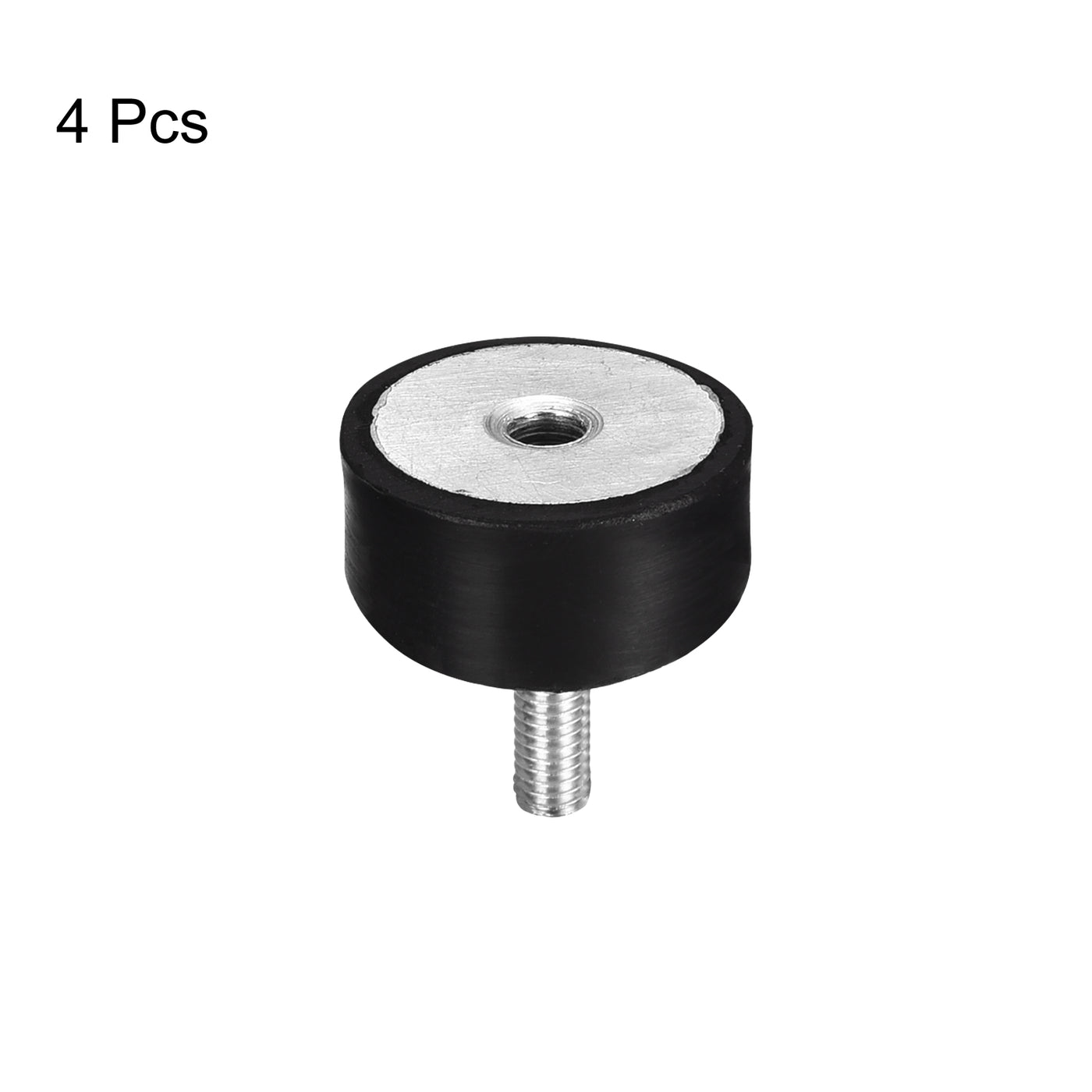 uxcell Uxcell 4 Stück Gummihalterungen M6 Stecker/Buchse Vibrationsisolator Stoßdämpfer D20mmxH10mm