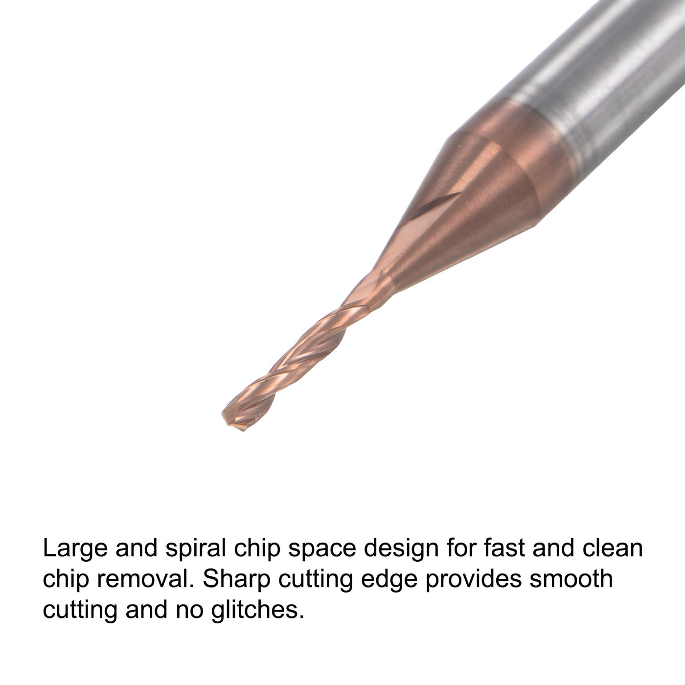 uxcell Uxcell Titanium Coated Carbide Twist Drill Bit