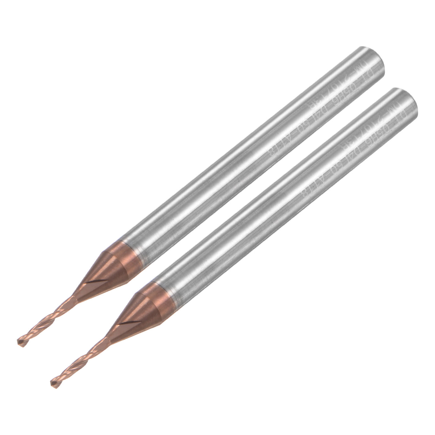 uxcell Uxcell Titanium Coated Carbide Twist Drill Bit