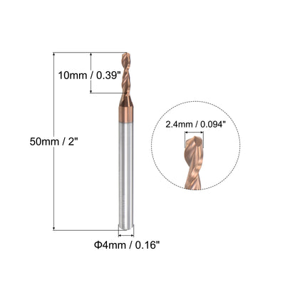 Harfington Uxcell Titanium Coated Straight Shank Twist Drill Bit