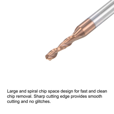 Harfington Uxcell Titanium Coated Straight Shank Twist Drill Bit