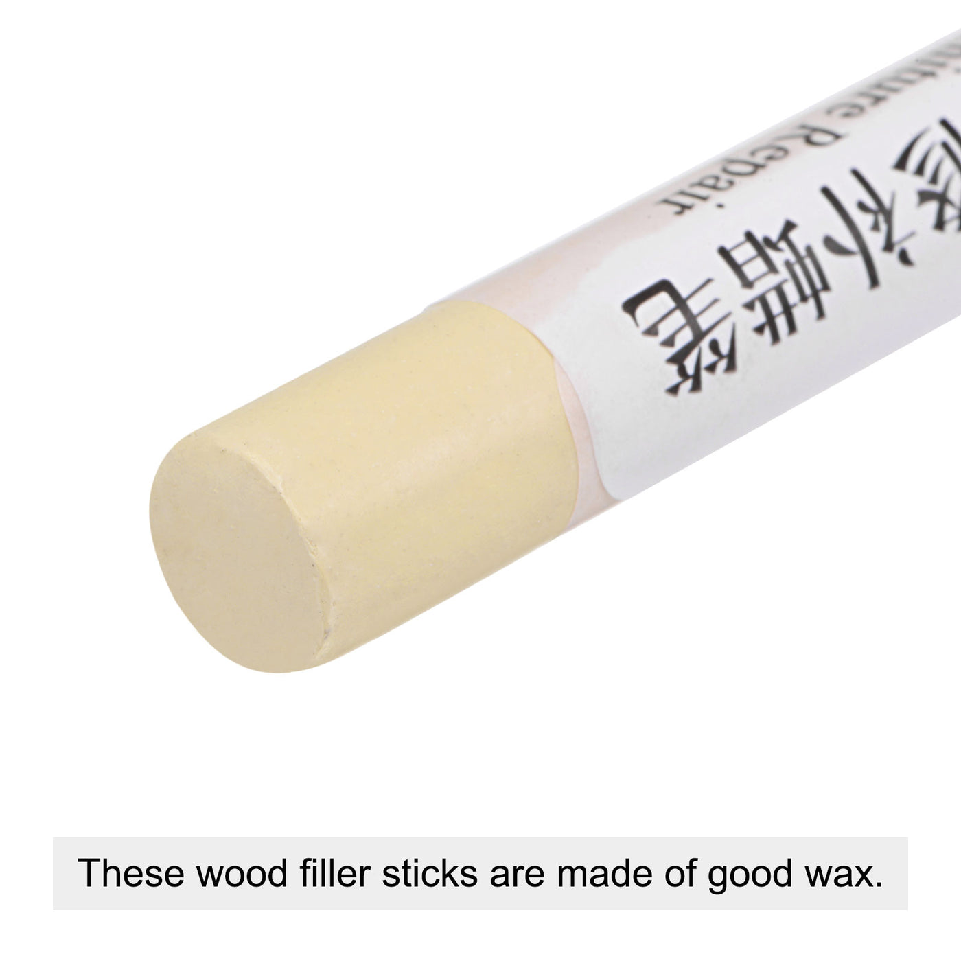 uxcell Uxcell Wood Wax Filler Stick, Furniture Crayons Touch Up Repair Pens, Cream