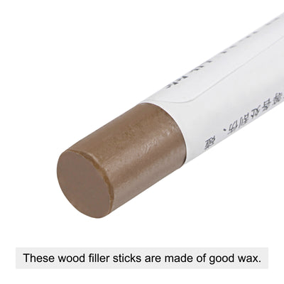 Harfington Uxcell Wood Wax Filler Stick, Furniture Crayons Touch Up Repair Pens, Khaki