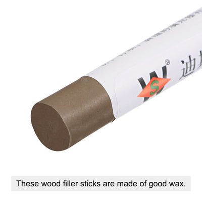 Harfington Uxcell Wood Wax Filler Stick, Furniture Crayons Touch Up Repair Pens, Tawny