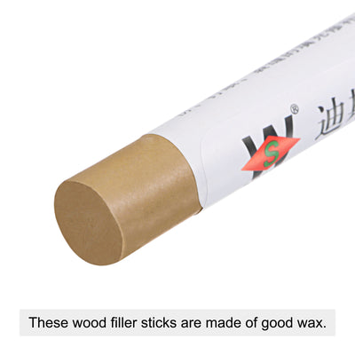 Harfington Uxcell Wood Wax Filler Stick, Furniture Crayons Touch Up Repair Pens, Grey Yellow