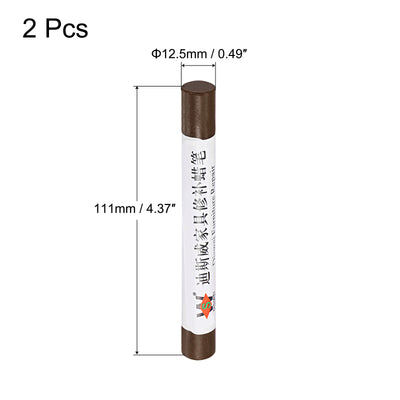 Harfington Uxcell Wood Wax Filler Stick, Furniture Crayons Touch Up Repair Pens, Taupe, 2Pcs