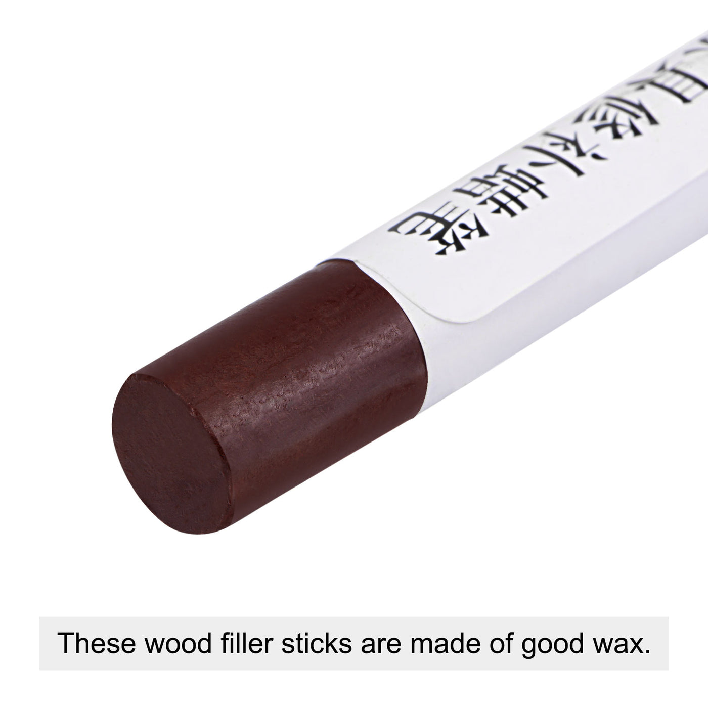 uxcell Uxcell Wood Wax Filler Stick, Furniture Crayons Touch Up Repair Pens, Red Brown, 2Pcs