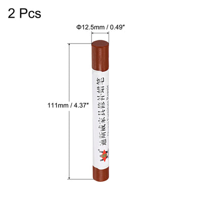 Harfington Uxcell Wood Wax Filler Stick, Furniture Crayons Touch Up Repair Pens, Red Orange, 2Pcs