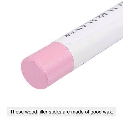 Harfington Uxcell Wood Wax Filler Stick, Furniture Crayons Touch Up Repair Pens, Pale Pink, 2Pcs