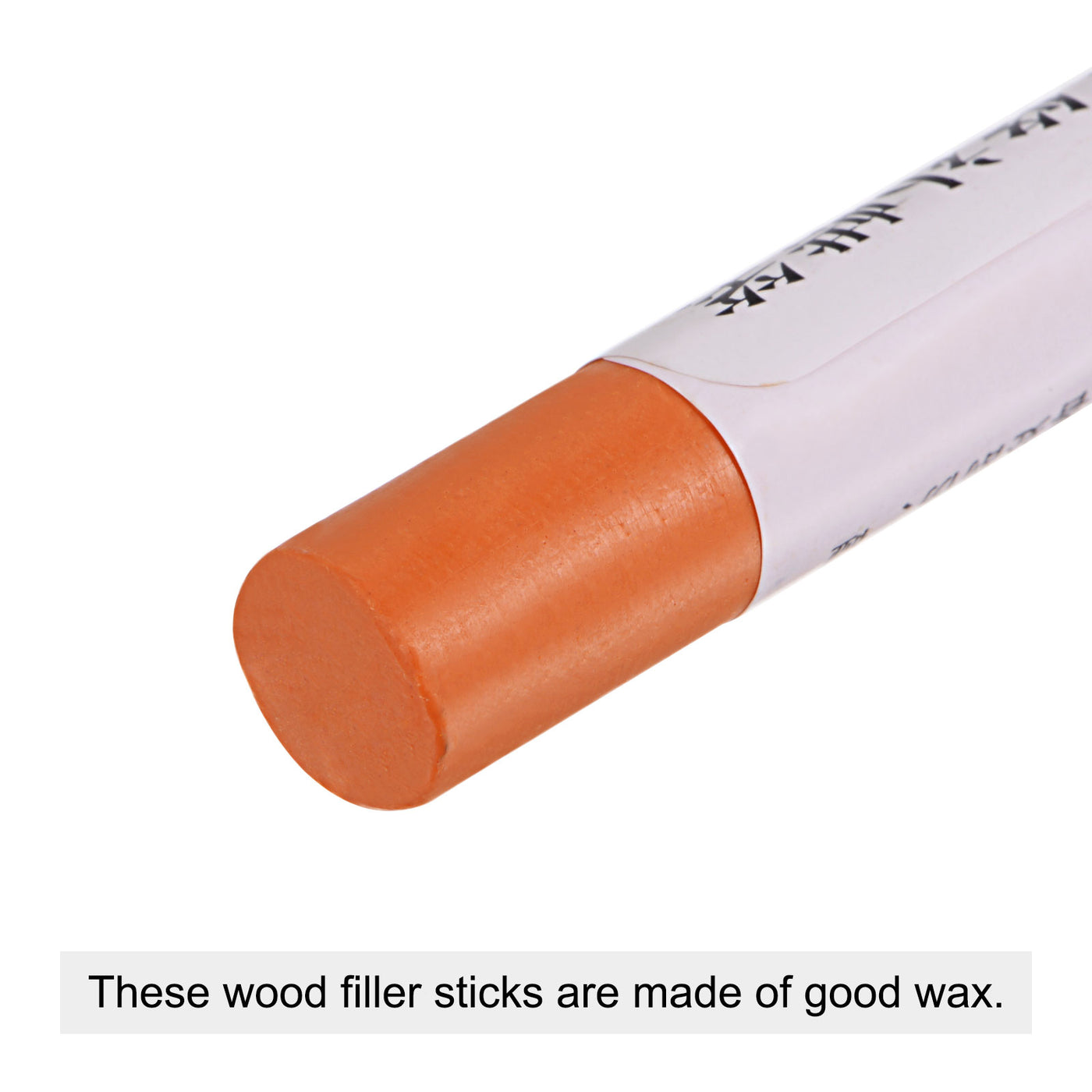 uxcell Uxcell Wood Wax Filler Stick, Furniture Crayons Touch Up Repair Pens, Orange, 2Pcs