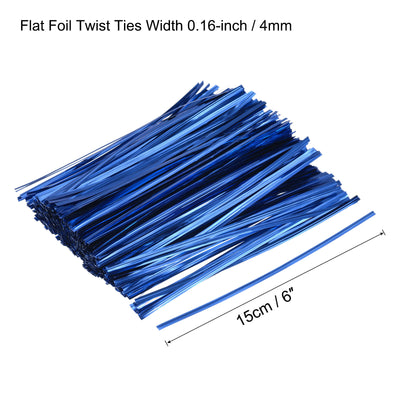 Harfington Foil Twist Ties Plastic Closure Tie for Manage Cords