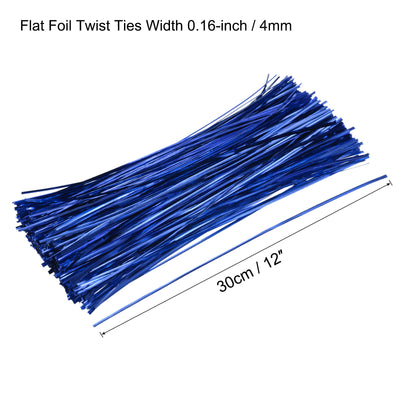 Harfington Foil Twist Ties Plastic Closure Tie for Manage Cords