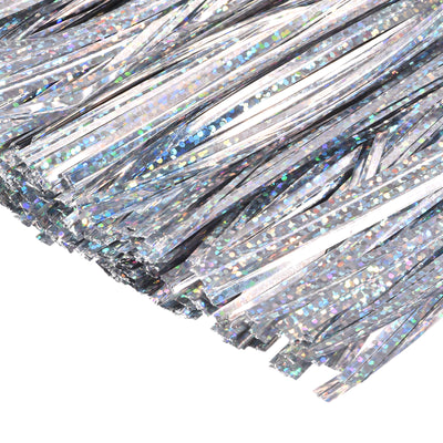 Harfington Foil Twist Ties Plastic Closure Tie Crafts Holographic