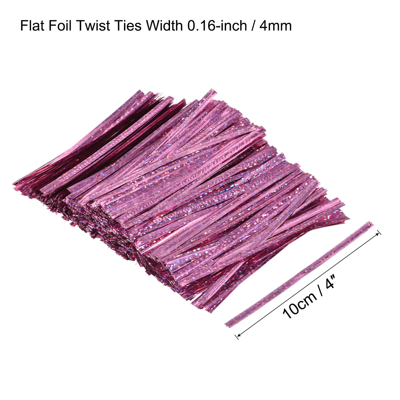 Harfington Foil Twist Ties Plastic Closure Tie Crafts Holographic