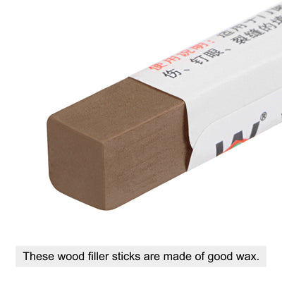 Harfington Uxcell Furniture Repair Wax Filler Stick, Wood Scratch Filler Crayons, Apricot Yellow