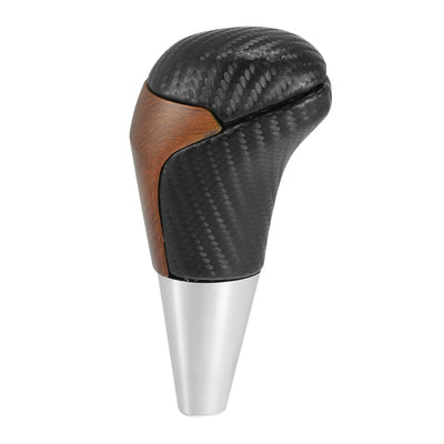 Harfington Car Auto Automatic Gear Stick Shift Knob for Toyota Land Cruiser 4Runner 2003-2021 for Tundra for Lexus LX Black Carbon Fiber Pattern Wood Pattern