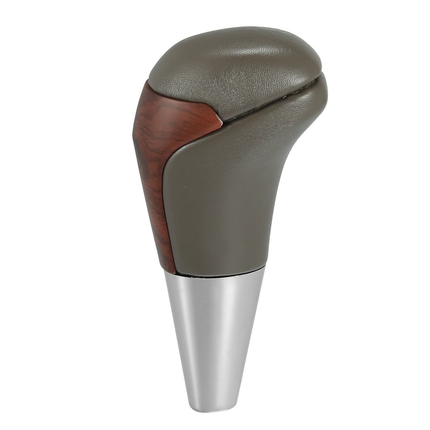 X AUTOHAUX Car Auto Automatic Gear Stick Shift Knob for Toyota Land Cruiser 4Runner 2003-2021 for Tundra for Lexus LX Gray Faux Leather Wood Pattern