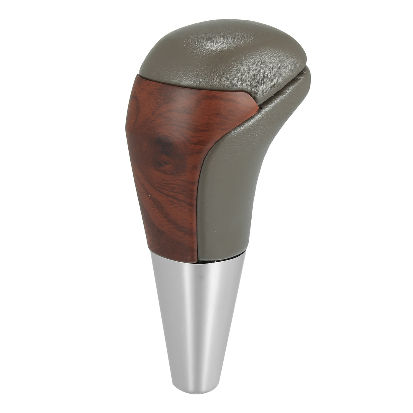 X AUTOHAUX Car Auto Automatic Gear Stick Shift Knob for Toyota Land Cruiser 4Runner 2003-2021 for Tundra for Lexus LX Gray Faux Leather Wood Pattern