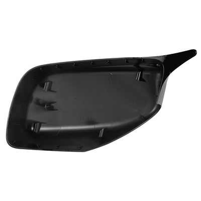 Harfington Pair Car Exterior Rear View Mirror Covers Cap Replacement for BMW 5 Series E60 E61 E63 E64 2004-2007 Gloss Black