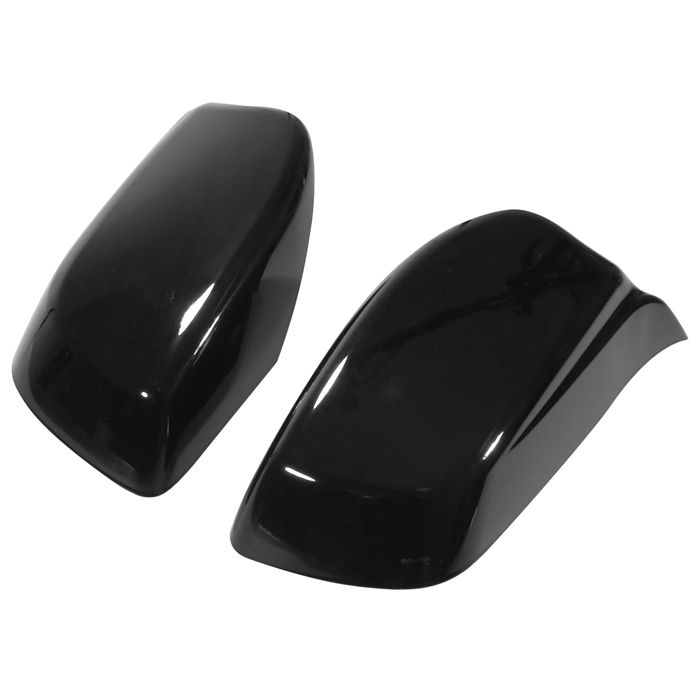 X AUTOHAUX Pair Car Exterior Rear View Mirror Covers Cap Replacement for BMW 5 Series E60 E61 E63 E64 2004-2007 Gloss Black