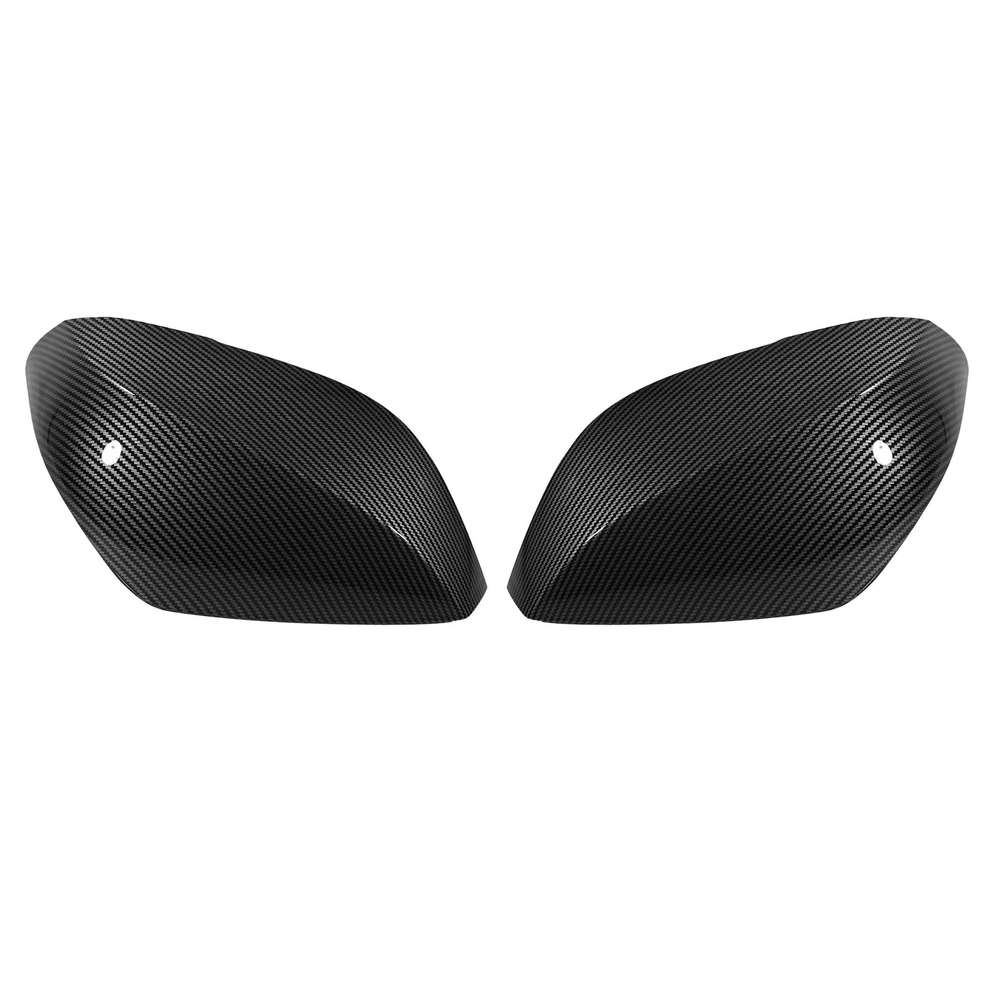 X AUTOHAUX Pair Car Exterior Rear View Mirror Covers Cap Replacement for Infiniti Q50 Q60 Q70 QX30 2014-2021 Carbon Fiber Pattern