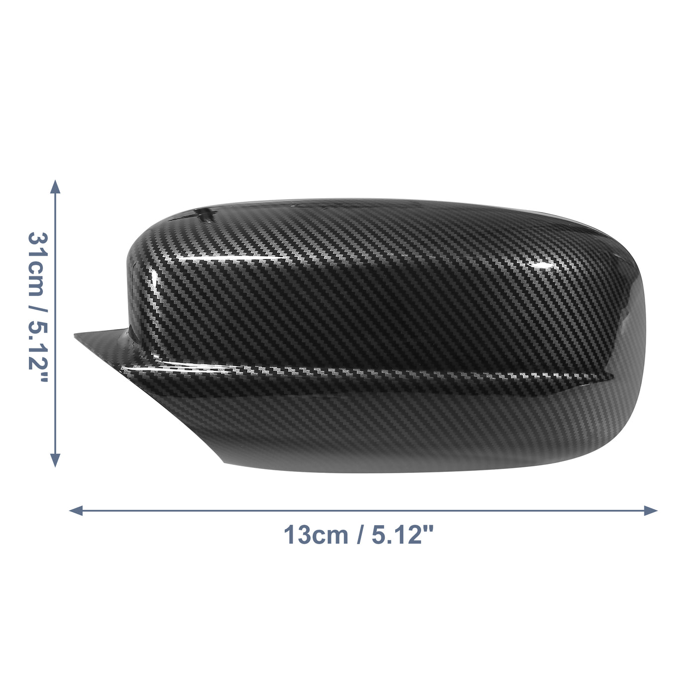 X AUTOHAUX Pair Car Exterior Rear View Mirror Covers Cap Overlay for Dodge Charger 2011-2021 Carbon Fiber Pattern