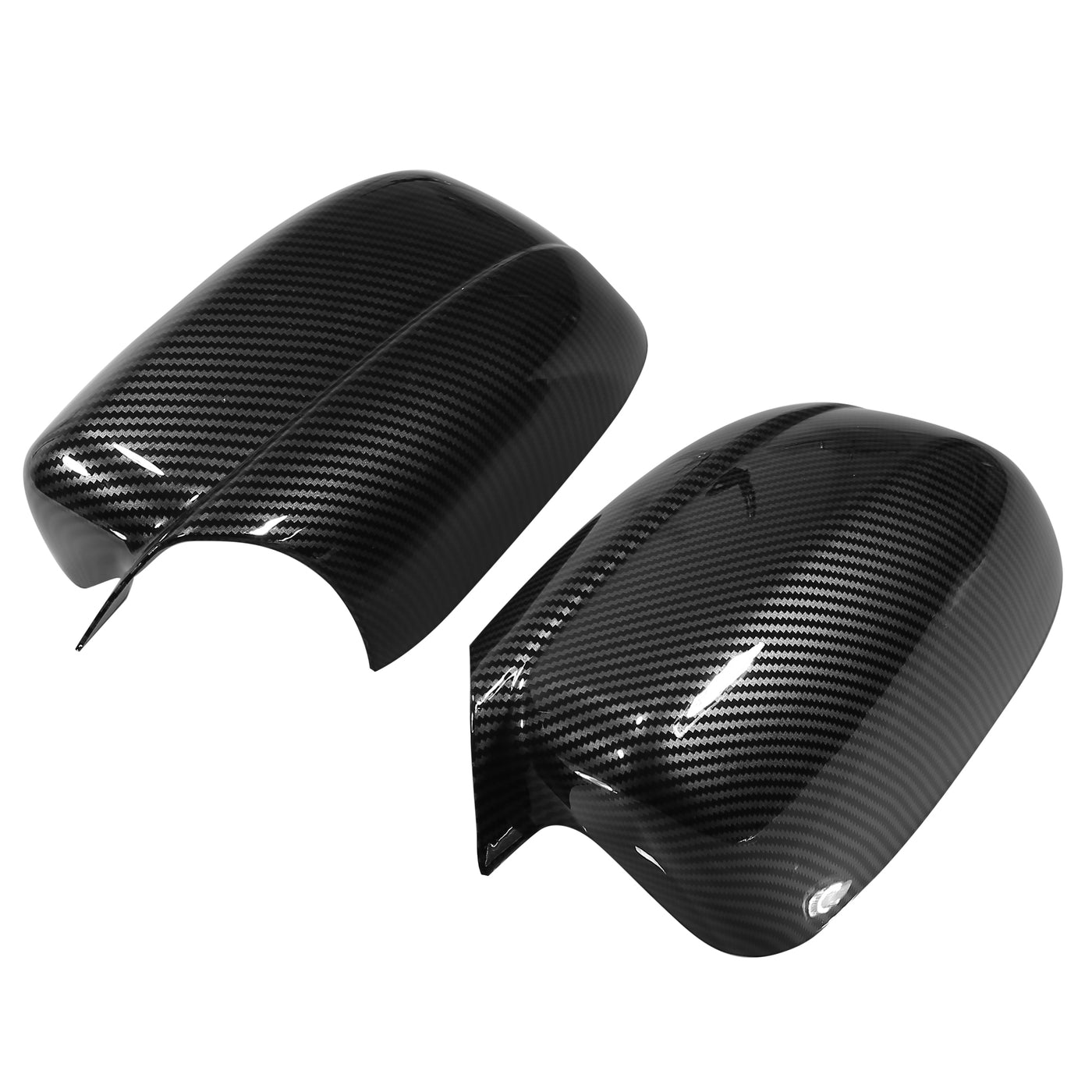 X AUTOHAUX Pair Car Exterior Rear View Mirror Covers Cap Overlay for Dodge Charger 2011-2021 Carbon Fiber Pattern