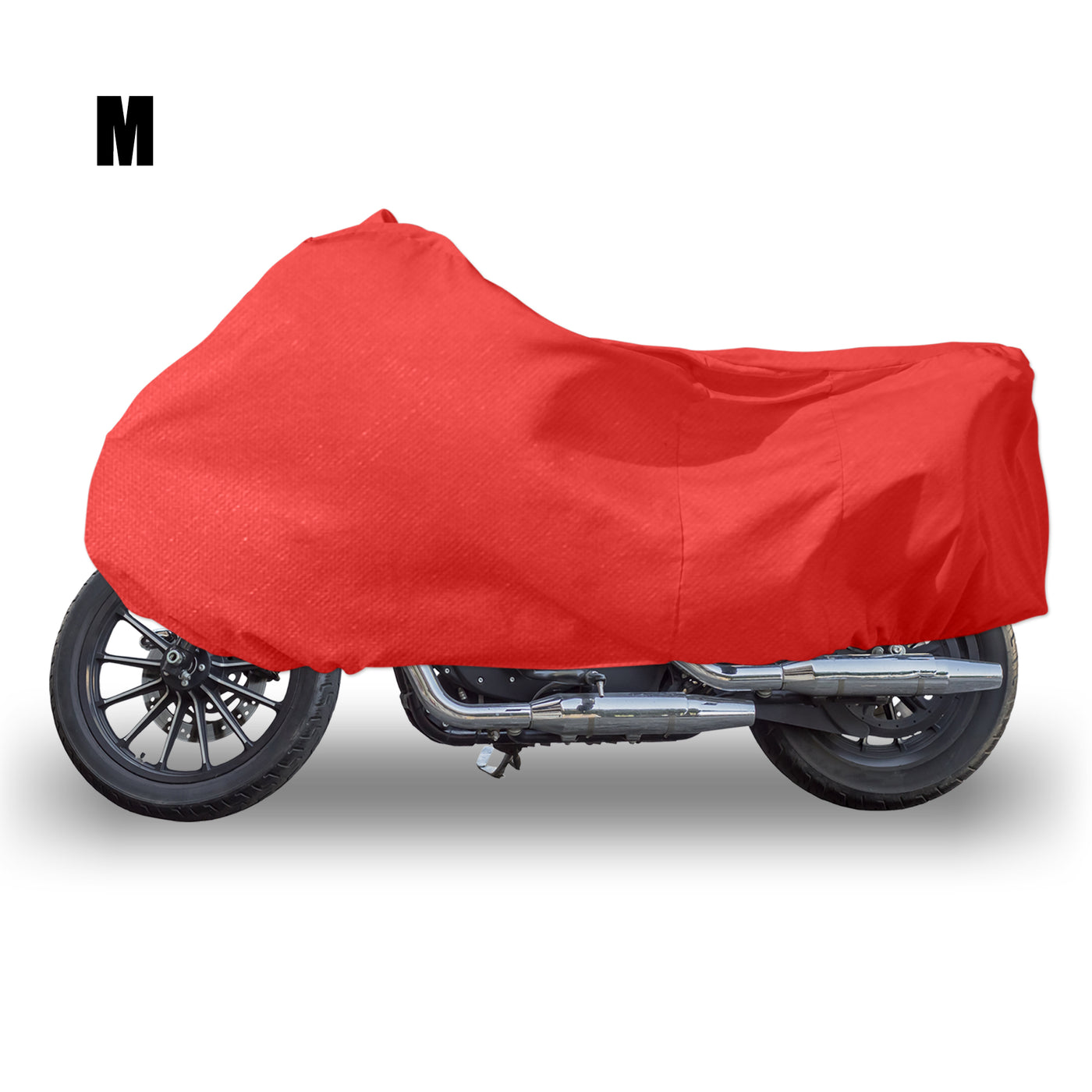 Motoforti M Indoor Motorcycle Cover Elastic Dust-Proof Covers Motorbikes Cover Sun Snow Protector for Honda CB CBR for Kawasaki KX KLX Dirt Bikes Red