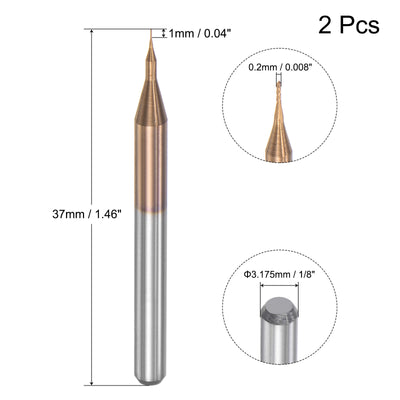 Harfington Titanium Coated Carbide End Mill Router Bits