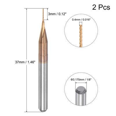 Harfington Titanium Coated Carbide End Mill Router Bits